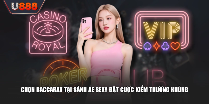 Trải Nghiệm Sảnh AE Sexy Không Gian Cược Đẳng Cấp Thưởng Cao 3 Chọn Baccarat tại sảnh AE Sexy đặt cược kiếm thưởng khủng