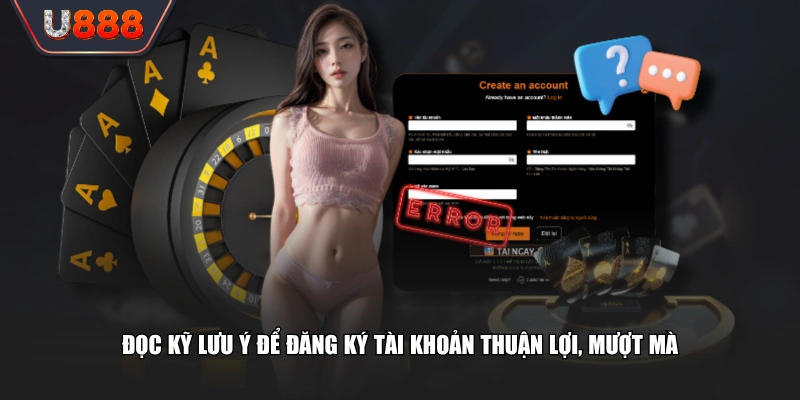Hướng Dẫn Đăng Ký U888 Thành Công Cực Nhanh Trong 30 Giây 4 Đọc kỹ lưu ý để đăng ký tài khoản thuận lợi, mượt mà